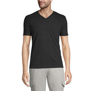 Fabricant OEM fabriqué au Bangladesh Vente en gros en ligne Qualité supérieure 160 GSM Léger 100% coton Col en V Options multicolores - Product Image 3