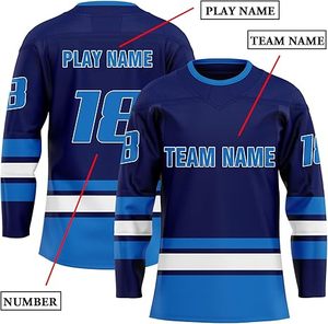 ชุดเครื่องแบบทีมฮ็อกกี้น้ำแข็งเสื้อเจอร์ซีย์สำหรับผู้ชายและเยาวชนผลิต2025พร้อมโลโก้ตามสั่ง - Product Image 3