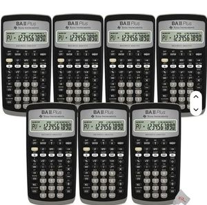 เราเพิ่งนำเสนอเครื่องคิดเลข Texas Instruments BA II Plus สีเงิน ขนาด 9.8 นิ้ว สำหรับผู้ซื้อจำนวนมาก - Product Image 1