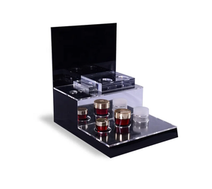 Étagère d'angle en plastique moderne personnalisée 2026 pour magasins de vêtements, autoportante, écologique, montage facile - Product Image 1