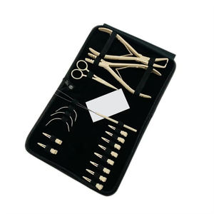 Custom Label Professional Stainless Steel Hair Extension Pliers Kit with Alligator Clips & Scissors - Product Image 1