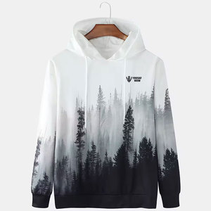 เสื้อฮู้ดดี้ผู้ชายไซส์ใหญ่ ผ้าฝ้ายทอ 100% หนานุ่ม ใส่สบาย เป็นมิตรกับสิ่งแวดล้อม เหมาะสำหรับฤดูใบไม้ร่วง สไตล์ลำลอง สกรีนโลโก้ได้ คุณภาพสูง - Product Image 1