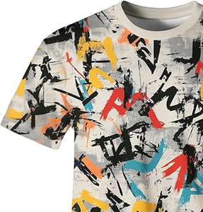 Men's Knitted T-Shirts Short Sleeve O-Neck High Quality <b>Silk</b> Screen Printed Customizable Street Style Cool Casual Comfortable - Product Image 6