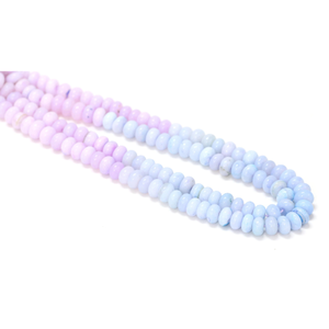 Hermosas Cuentas de Ópalo Azul Lavanda en Forma de Rondel Liso, Cuentas de Ópalo Verde Pino de 7-10 mm en Forma de Rondel, Cuentas de Piedras Preciosas de Calidad AAA - Product Image 3