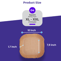 Papier sulfurisé rond jetable Papro personnalisé avec logo, 50 pièces, résistant à l'huile, anti-frisottis, en pâte de bois, 16 cm, 62 g, pour friteuse à air