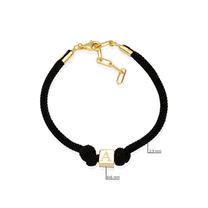 Cube Lettre Charme Noir Tricot Bracelet Turc En Gros Fabriqué À La Main 925 Bijoux En Argent Sterling - Product Image 5
