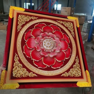 आधुनिक निलंबित छत 3 डी/फ्लैट एल्यूमीनियम क्लिप-मंदिर की सजावट के लिए आधुनिक निलंबित छत 3 डी/फ्लैट एल्यूमीनियम क्लिप-इन ग्रिड - Product Image 1