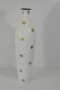 Premium Vantage Fancy Venta caliente Florero de metal con acabado dorado para decoración del hogar y sala de estar Florero de hierro vintage antiguo - Product Image 5