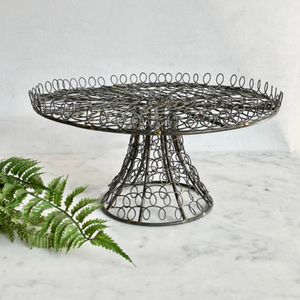 Support à gâteau en fil de fer indien, écologique, compatible lave-vaisselle, à un seul niveau, finition noire, pour la maison, mariages/anniversaires, fêtes, table - Product Image 6