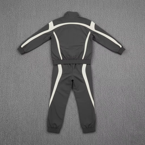 Winter Windbreaker Set Custom Streetwear Washed Midweight Distressed <b>Oversize</b> Drawstring Hooded <b>Sweatpants</b> and Hoodie Set - Product Image 2