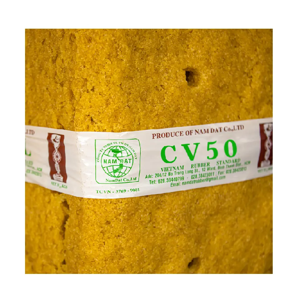 ที่ขายดีที่สุดขายส่งสีเหลืองพลาสติกยางวัตถุดิบเกรด Top ยางธรรมชาติน้ำยาง SVR CV 50 (TSR CV) ทำในเวียดนาม