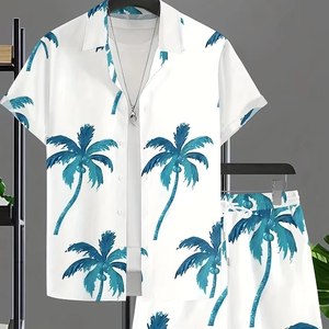 Tendance Sublimation Imprimé Shorts Chemise Ensemble Haute Qualité Coton Respirant T-Shirt Ensembles Casual Élégant Shorts Ensemble pour Hommes - Product Image 2