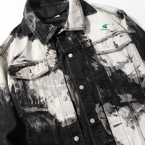 Veste en jean de couleur unie pour hommes avec services OEM vestes en jean d'hiver élégantes sur mesure nouvelle arrivée de mode vente en gros - Product Image 5