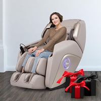 Fauteuil de massage Shiatsu commercial intelligent à grand écran, zéro gravité, avec airbags intégraux, rouleaux fessiers, fonction musicale et nouveau design