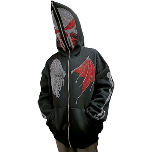 เสื้อฮู้ดผู้ชายแฟชั่นใหม่ประดับเพชร กันลม ขายดี - Product Image 1