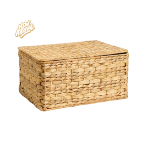 HAPROSIMEX SAIGON Paniers de rangement tissés à la main en jacinthe d'eau avec poignées intégrées Fabricant OEM Paniers d'organisation - Product Image 1