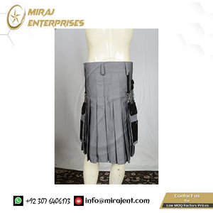 Nouveau dernier kilt traditionnel écossais des Highlands de bonne qualité avec tablier interchangeable avant unique kilt utilitaire kilt pour hommes - Product Image 5