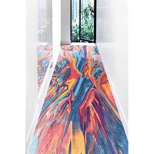 Colorful Abstract <b>Rug</b>, <b>Hallway</b> <b>Rugs</b>, Modern <b>Rug</b> Dining Room <b>Rugs</b>,With Pile Soft <b>Rug</b> - Product Image 3