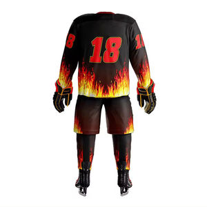 Ropa de hockey sobre hielo personalizada OEM ODM ajuste cómodo buena calidad 100% poliéster secado rápido conjunto de uniformes deportivos para hombres y mujeres - Product Image 3