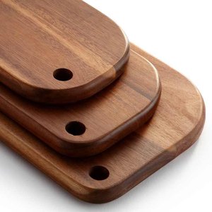 Planche à découper personnalisée en bois massif 8x24 couleur noyer pour découper les légumes de ménage planche à découper - Product Image 4