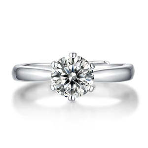 Anillo Zarkan Premium Solitaire de Plata 925 con Diamante y Perla, Anillo Geométrico Romántico con Baño de Rodio para Compromiso - Product Image 6