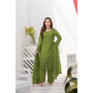 Offre Spéciale robes décontractées de qualité supérieure du Pakistan broderie lourde prête à l'emploi vêtements indiens et pakistanais femmes grande taille adultes - Product Image 4