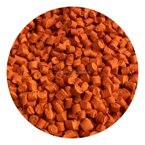 Masterbatch naranja altamente eficiente a precio barato para aplicaciones de moldeo, incluidos bienes de consumo, juguetes, cubos, sillas y plásticos