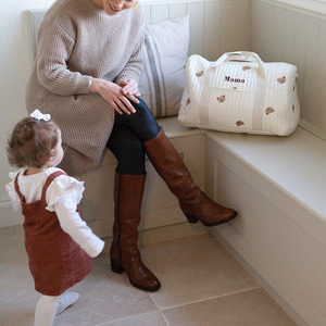 Lujo grande personalizado viaje mamá pañal hombro almacenamiento mamá pañal organizador algodón acolchado bebé <span class=keywords><strong>Hospital</strong></span> <span class=keywords><strong>bolsa</strong></span> - Product Image 6