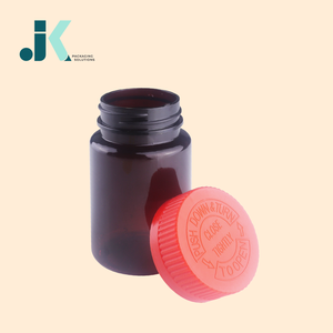 Usine du Vietnam OEM/ODM bouteille d'emballage PET transparente 100ml CR couvercle brun/Vietnam meilleure qualité M0272 pilule vitamine - Product Image 4