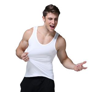 Débardeur d'été à capuche décontracté pour hommes pour la mode de rue respirant à séchage rapide tricoté 100% haut en coton pour les sports de plein air - Product Image 2