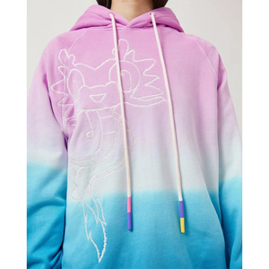 Sweats à capuche personnalisés de luxe aux couleurs dégradées pour hommes et sweat-shirt unisexe à manches longues de haute qualité avec service OEM sweats à capuche pour hommes - Product Image 4