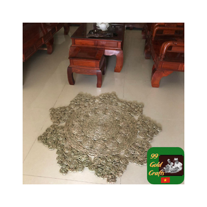 Alfombra de suelo de algas marinas hecha a mano, duradera, ideal para uso diario, Alfombra tejida para sala de estar interior y exterior con estética natural - Product Image 6