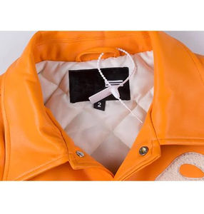 Chaqueta universitaria de béisbol con bordado de chenilla y letras personalizadas al por mayor OEM, chaqueta universitaria teñida con hilo, chaqueta universitaria - Product Image 5