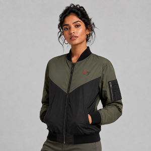 Chaqueta Bomber Acolchada Transpirable para Mujer, Diseño Personalizado OEM, Alta Calidad, Impermeable, Tallas Grandes, Nuevo Diseño, Corta, para Gimnasio - Product Image 4