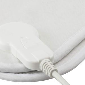 Manta eléctrica individual de 150x80cm, 60W, blanca, cálida, suave, de microfibra, algodón, cama acogedora, manta calefactora - Product Image 2