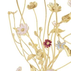 Flor de colores, pieza decorativa dorada, escultura funcional elegante, perfecta para regalar ocasiones especiales, agrega atractivo elegante - Product Image 3