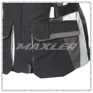 Blouson de moto en textile imperméable pour femmes, homologué CE, avec protections amovibles et évents - Product Image 5