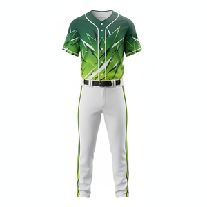 ชุดยูนิฟอร์มเบสบอลแบบสั่งตัด ขายส่ง น้ำหนักเบา ระบายอากาศได้ดี ผ้าตาข่าย ระเหิดสี แห้งเร็ว 100% โพลีเอสเตอร์ ชุดกีฬา - Product Image 1