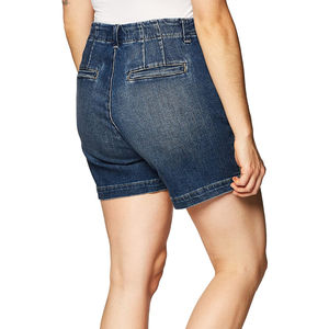 Shorts en jean personnalisés pour homme, style chino beige biscotti, taille haute, coupe droite, entrejambe de 5 pouces, extensibles, en tissu peigné, devant plat, jorts - Product Image 6