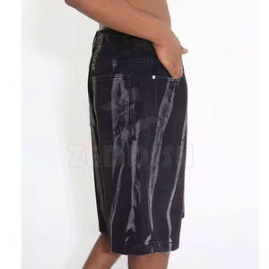 กางเกงยีนส์ขาสั้นผ้าฝ้ายสำหรับผู้ชายเอวสูงแห้งเร็วแบบสปอร์ตออกแบบได้ตามต้องการ - Product Image 6