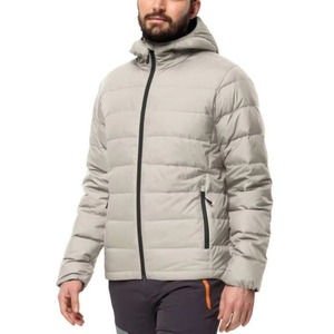 Veste matelassée en duvet de canard blanc pour homme, légère et chaude pour l'hiver, idéale pour la randonnée en extérieur, col montant, fabricant OEM - Product Image 5