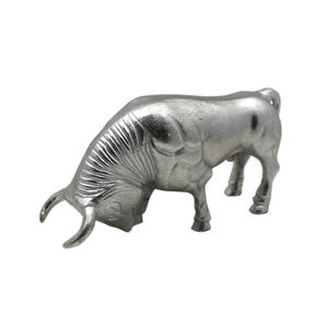 Meilleures ventes Sculptures d'animaux en aluminium Figurines abstraites Nickel fini pour la maison Salon Sculpture décorative de table - Product Image 5