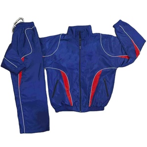 Nylon Jogging Suits <b>Windbreaker</b> Tracksuits Set <b>Black</b> with Custom logo Embroidery Patch Sweatsuits - Product Image 1
