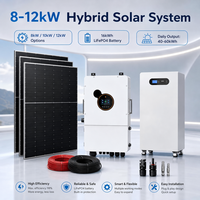8KW 10KW Inverter Surya Hybrid Ip65 Sistem Tenaga Surya Hybrid Fase Terpisah 120V/240V Sistem Energi Surya Lengkap untuk Penggunaan Rumah Tangga