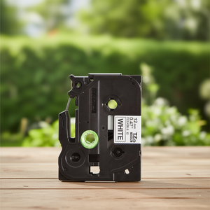 Ruban adhésif blanc et noir de 12 mm x 8 m pour imprimante Brother P-touch TZe-FX231 - Product Image 3