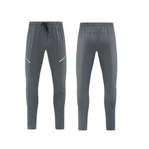 กางเกงออกกำลังกายผ้าไนลอนระบายอากาศได้ดีแห้งเร็วสำหรับผู้ชายกางเกงฟิตเนสหลวมกลางขาตรงกางเกงออกกำลังกายวิ่ง - Product Image 6