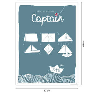 Cómo convertirse en un capitán, impresión artística en papel duradero - Product Image 3