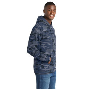 Vêtement de survêtement camouflage délavé à l'acide pour homme, personnalisé en gros, hiver, broderie 3D, veste à capuche avec strass, streetwear tendance, devant - Product Image 3