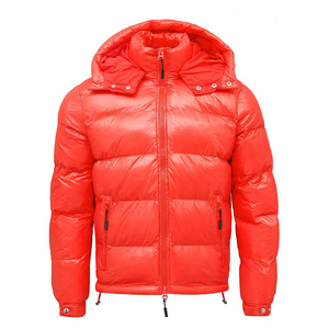 2025 New Arrival Top Quality Custom Logo Outdoor Warm Winter Puffer Men Jacket Shiny Puffer Jacket Classic Men Clothing Jackets - Product Image 4