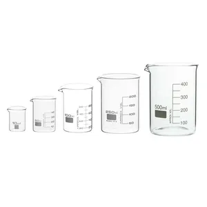 Good Quality Lab Supplies Borosilicate Glass Made Glass Beaker for Perform Test in Laboratory from Indian Supplier